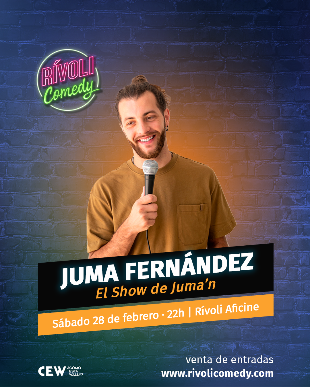 Cartel de febrero - shows de Juma