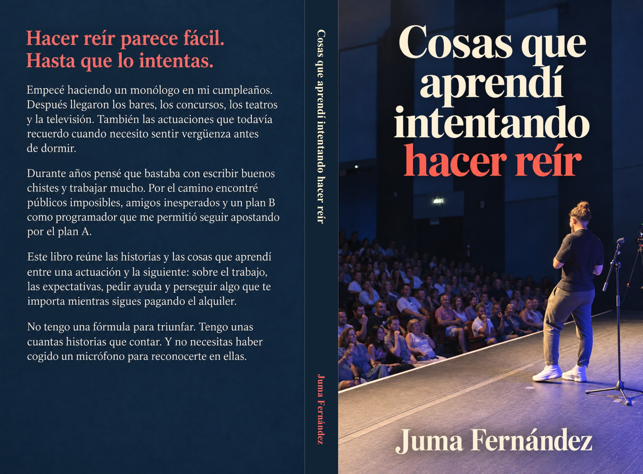 Portada de Cosas que aprendí intentando hacer reír, de Juma Fernández